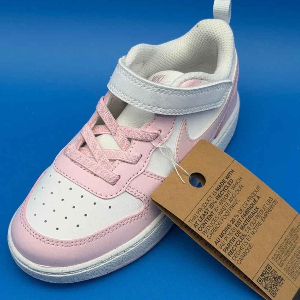 Nike Court Borough Low Recraft White Pink Foam DV5458-105 10C